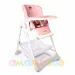 Детски стол за хранене Chocolate розов